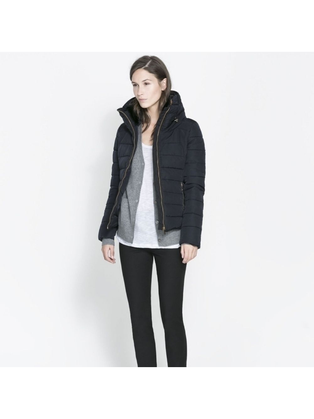 Zara Short Combination Anorak Jacket